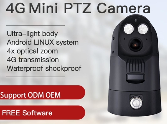 लिथियम बैटरी में निर्मित IP66 4g शरीर पहने हुए कैमरा