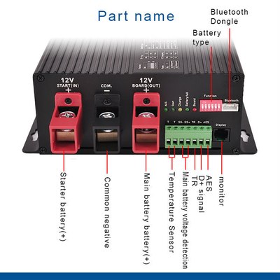 चार्जिंग डीसी बैटरी चार्जर 30A ब्लूटूथ 390W 12V मुख्य बैटरी समाधान के लिए पीवीमैक्स