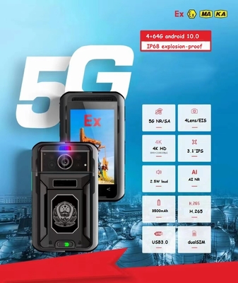 13 मिलियन पिक्सेल के साथ हाई बिटरेट 256kbps-8Mbps 5G बॉडी कैमरा