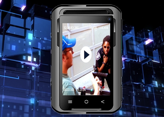5G 13MP IP68 वाटरप्रूफ पुलिस बॉडी कैमरा 110 डिग्री कोण लेंस और वाईफाई हॉटस्पॉट के साथ