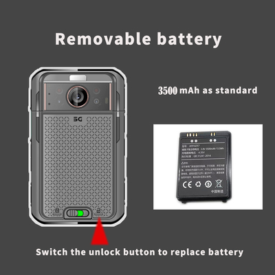 3.1 इंच का एलसीडी 5जी बॉडी वेयर्ड कैमरा 3500mAh डुअल बैटरी ईआईएस 4जी 64जीबी रैम रोम के साथ