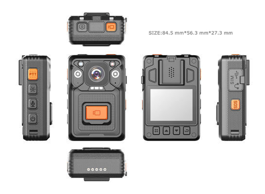 बेहतर सुरक्षा के लिए 13 मेगा पिक्सेल छवि और 4जी मॉड्यूल पेशेवर पुलिस वीडियो रिकॉर्डर