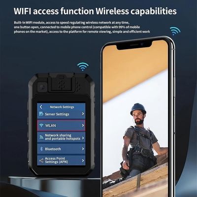 उच्च गुणवत्ता वाले वीडियो रिकॉर्डिंग के लिए एंड्रॉयड 12 सिस्टम और एच.265/एच.264 एन्कोडिंग के साथ 2K पुलिस बॉडी कैमरा