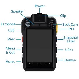 4G Android पुलिस को नागरिकों के लिए वीडियो बॉडी पॉकेट कैमरा नाइट विजन पहनना चाहिए