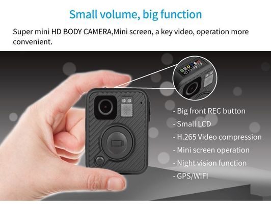 Ambarella H22 वाटरप्रूफ IP67 H.265 1080P HD पुलिस वियर बॉडी कैमरा