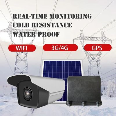 ग्रिड टॉवर सोलर इंटेलिजेंट मॉनिटरिंग कैमरा सिस्टम 4G LTE 18000 mAH लॉन्ग लाइफ वर्किंग: