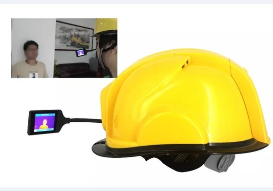 स्कूल नॉन टच इन्फ्रारेड तापमान डिवाइस स्मार्ट हेलमेट कैमरा सपोर्ट 4G 3G WIFI