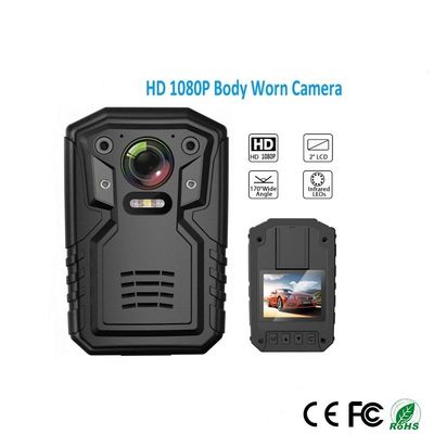 1080P QHD पुलिस बॉडी कैमरा बिल्ट-इन 32GB रिकॉर्ड वीडियो ऑडियो पिक्चर