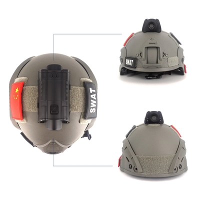 सैनिकों के लिए 2.4GHZ GPS सैन्य हेलमेट कैमरा लाइव स्ट्रीमिंग 3600mAh
