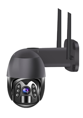 4G 1080P 170mA PTZ सीसीटीवी कैमरा Tuya ऐप सोलर रिचार्जेबल बैटरी IP66
