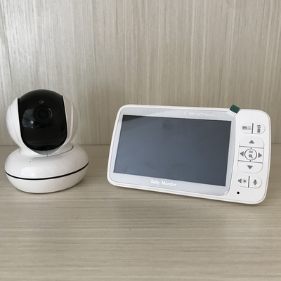 रिमोट कुंडा 2.4 GHZ वायरलेस बेबी मॉनिटर 5 इंच 720P कलर डिस्प्ले सपोर्ट VOX मोड: