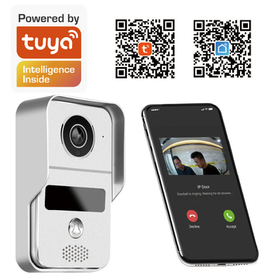 DC12V वाईफ़ाई वीडियो डोरबेल IR Tuya APP के साथ कोई रंग विचलन नहीं काटता है
