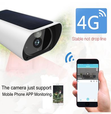 सोलर पैनल IP66 वाटरप्रूफ में निर्मित आउटडोर 4G सुरक्षा कैमरे